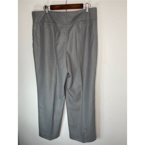 Larry Levine slacks pants women's size 18 gray lined work career wear trousers - Picture 2 of 15